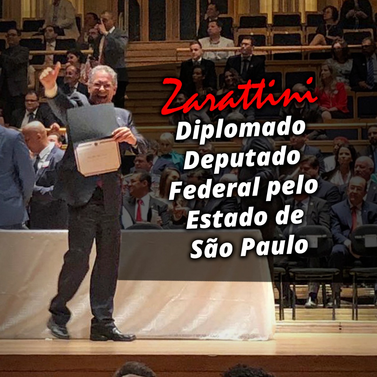 Zarattini é diplomado deputado federal pelo PT de São Paulo
