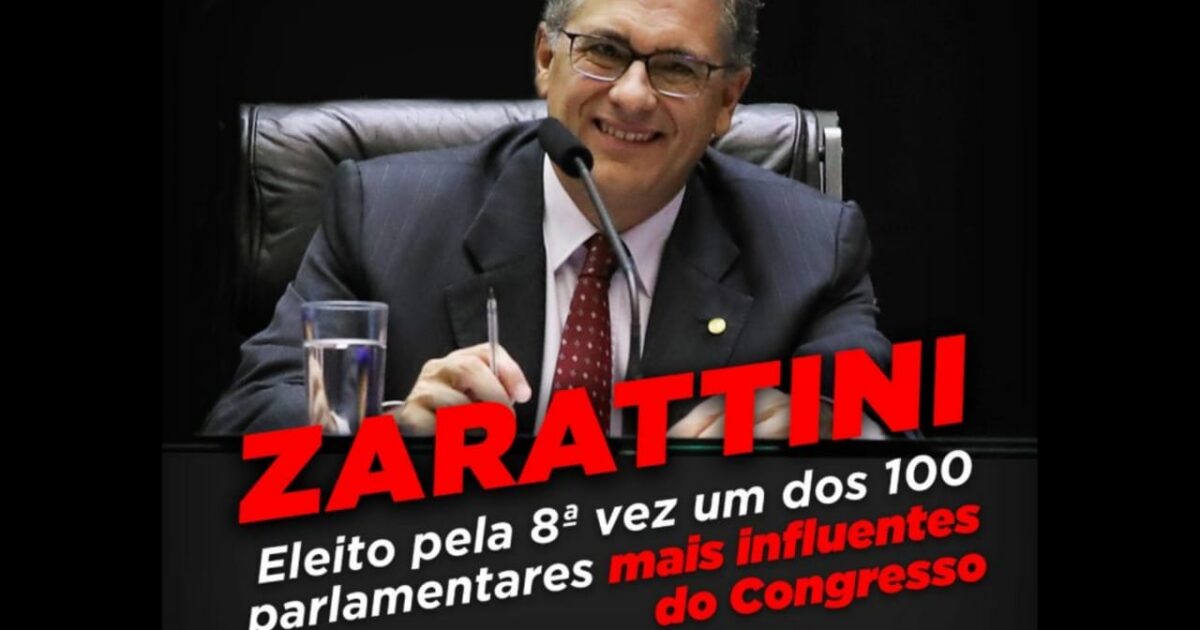 Zarattini é eleito pela 8ª vez um dos parlamentares mais influentes do Congresso Nacional