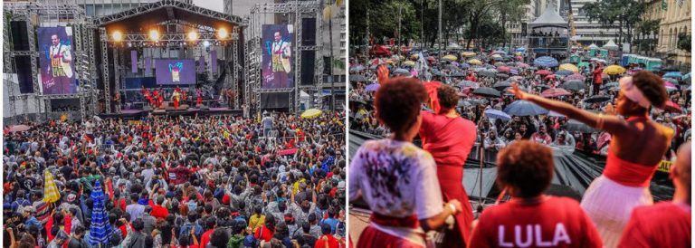 Mesmo sob chuva, Festival Lula Livre reúne milhares em São Paulo