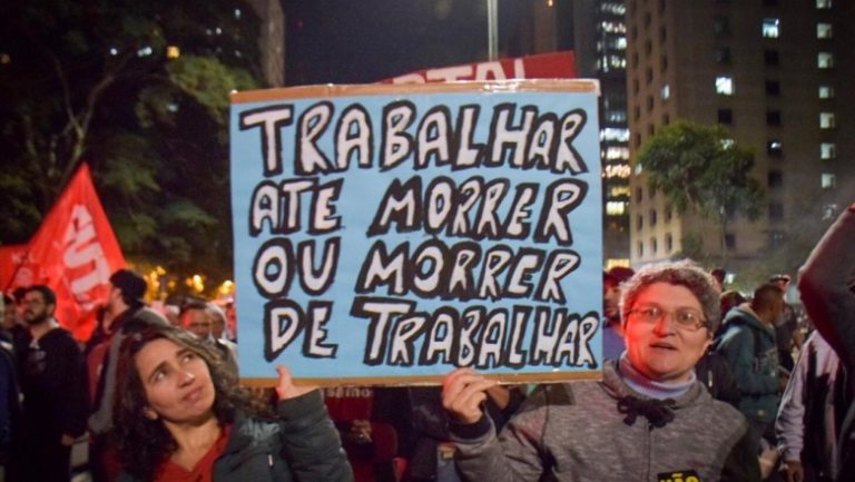 Ato em São Paulo mostra resistência contra Reforma da Previdência