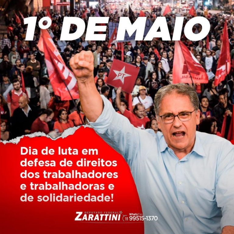 1º de maio: “É hora de união pelo Fora, Bolsonaro”, diz Zarattini