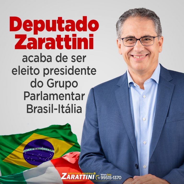 Deputado Zarattini é eleito presidente do grupo parlamentar Brasil-Itália