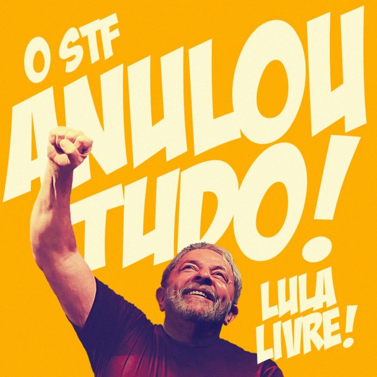 #LulaInocente: STF estende suspeição de Moro a todos os processos contra o ex-presidente