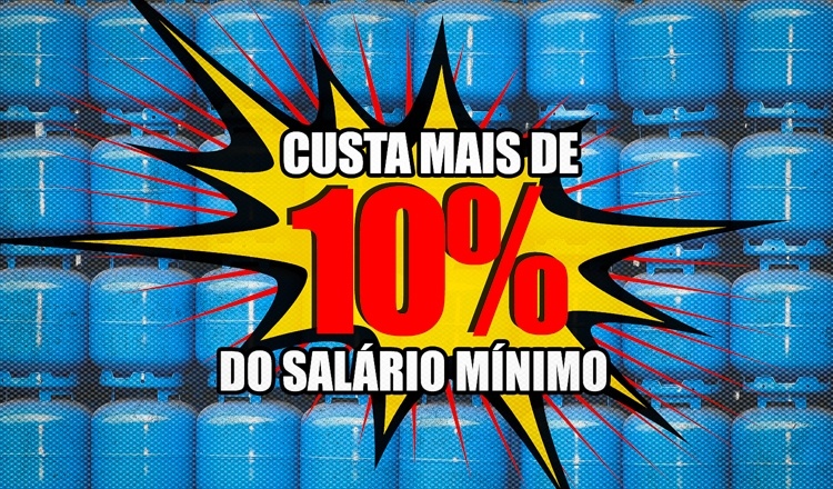 Com Bolsonaro, botijão de gás já custa 10% do salário mínimo