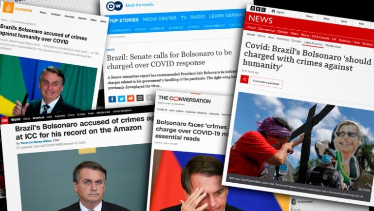 Indiciamento de Bolsonaro por crimes contra a humanidade ganha o mundo