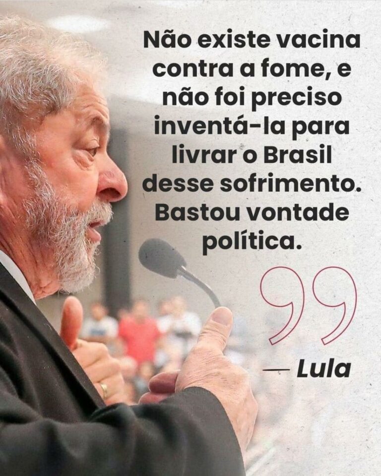 Lula: reconstrução do Brasil começa por comida, educação e trabalho
