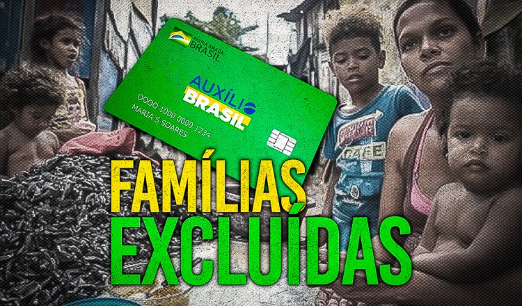 Cresce o número de famílias abandonadas pelo Auxílio Brasil de Bolsonaro