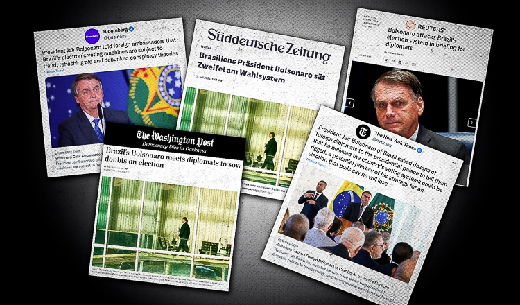 Mídia estrangeira alerta para golpismo antecipado de Bolsonaro