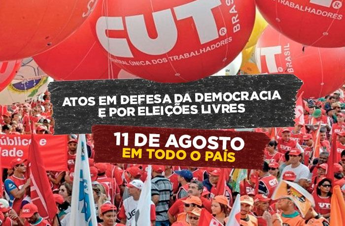 Brasileiros vão ocupar às ruas no dia 11 de agosto com atos em defesa da democracia