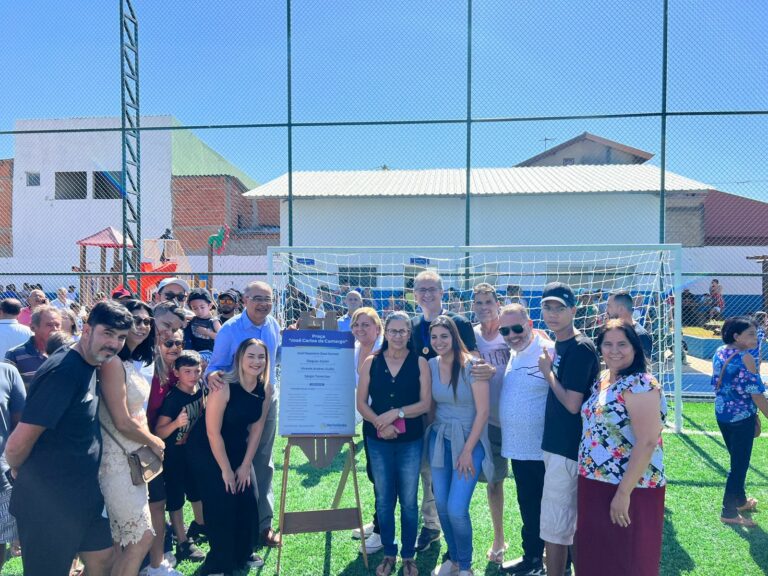Campo society do Jardim Nova América é inaugurado, em Hortolândia