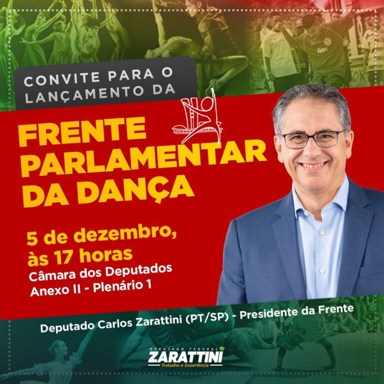 Câmara dos Deputados lança Frente Parlamentar em Defesa dos Profissionais da Dança