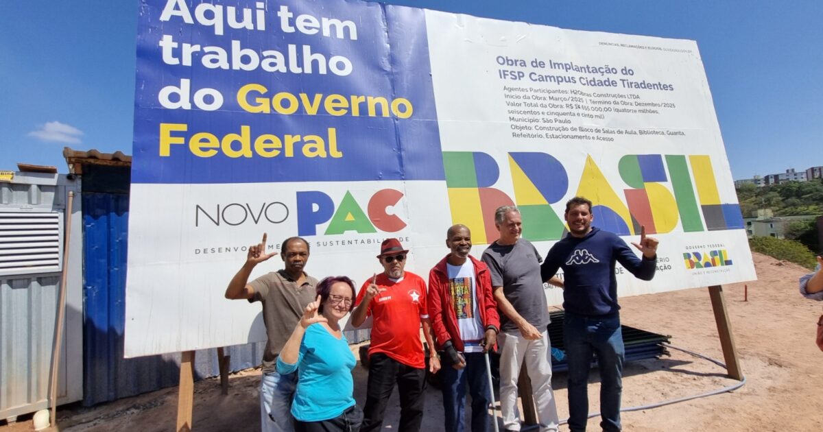 Zarattini visita obras do novo campus do Instituto Federal em Cidade Tiradentes