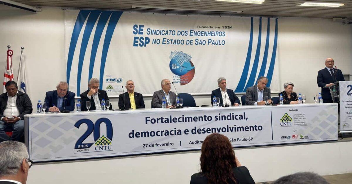 Zarattini participa da celebração dos 20 anos da CNTU em São Paulo