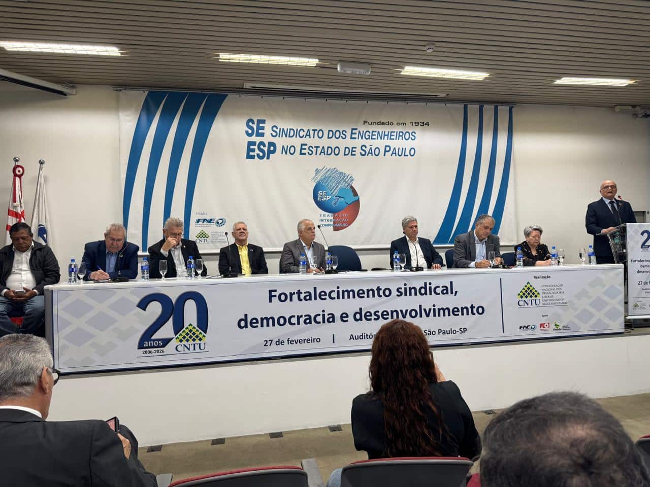 Zarattini participa da celebração dos 20 anos da CNTU em São Paulo