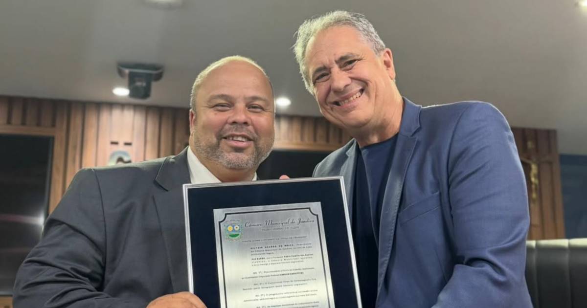 Reconhecimento: Zarattini recebe título de cidadão jandirense